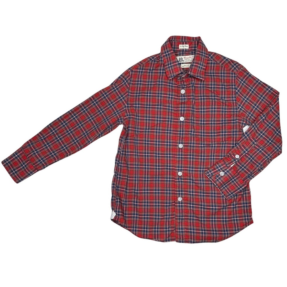 Crewcuts Red Plaid Button Up Shirt